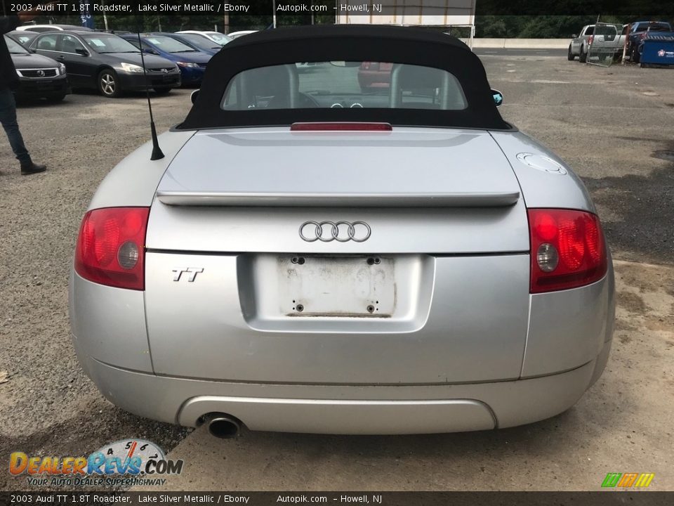 2003 Audi TT 1.8T Roadster Lake Silver Metallic / Ebony Photo #6