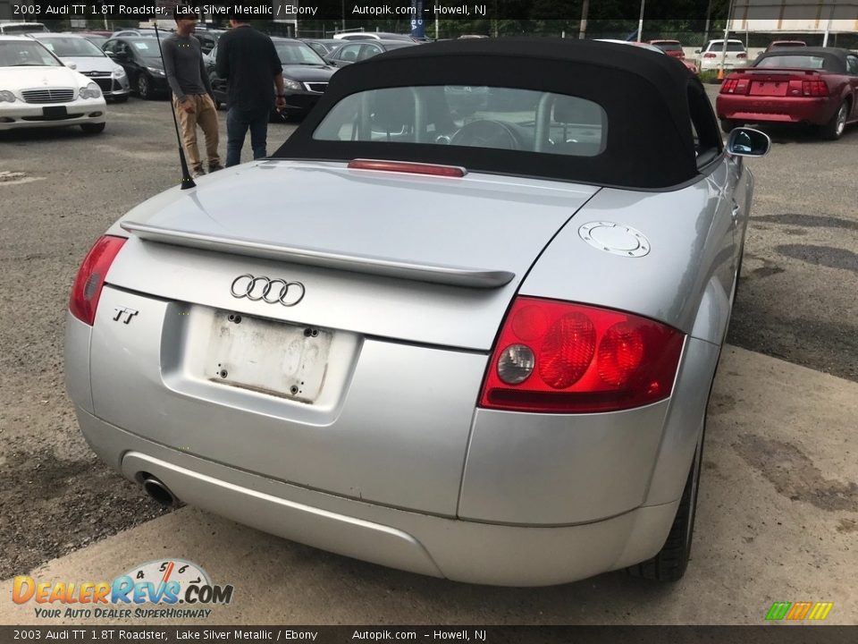 2003 Audi TT 1.8T Roadster Lake Silver Metallic / Ebony Photo #7