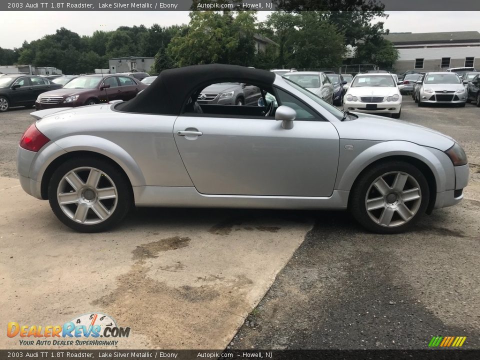 2003 Audi TT 1.8T Roadster Lake Silver Metallic / Ebony Photo #9
