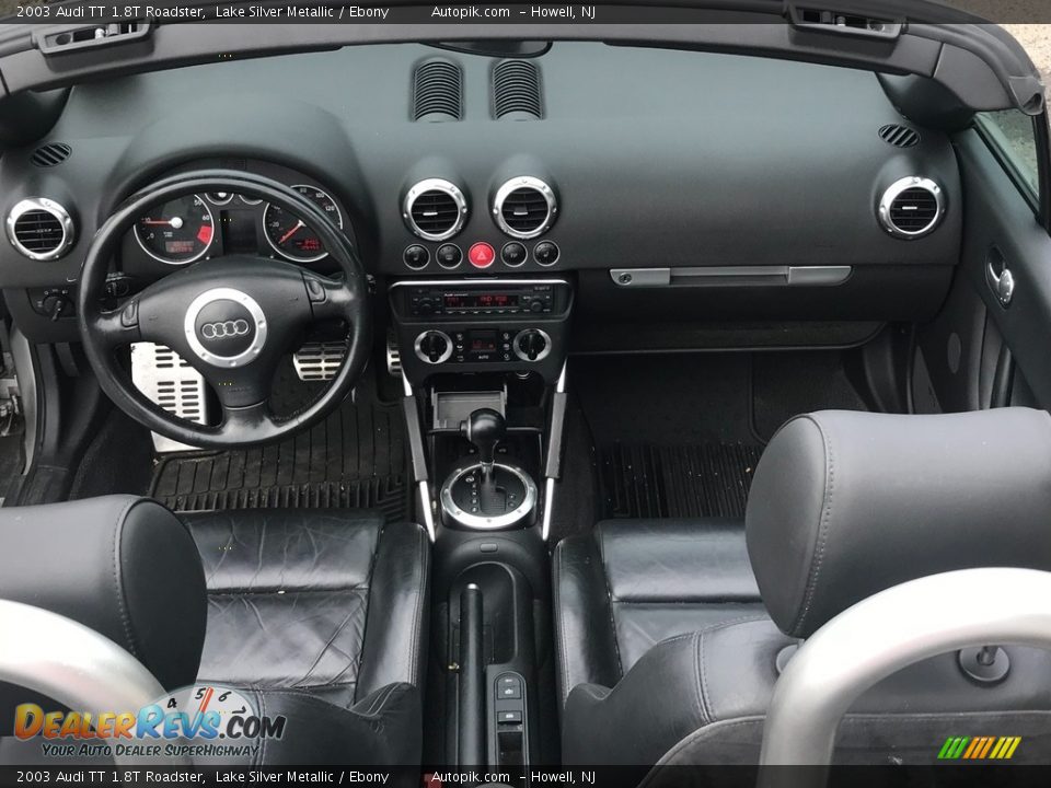 2003 Audi TT 1.8T Roadster Lake Silver Metallic / Ebony Photo #13
