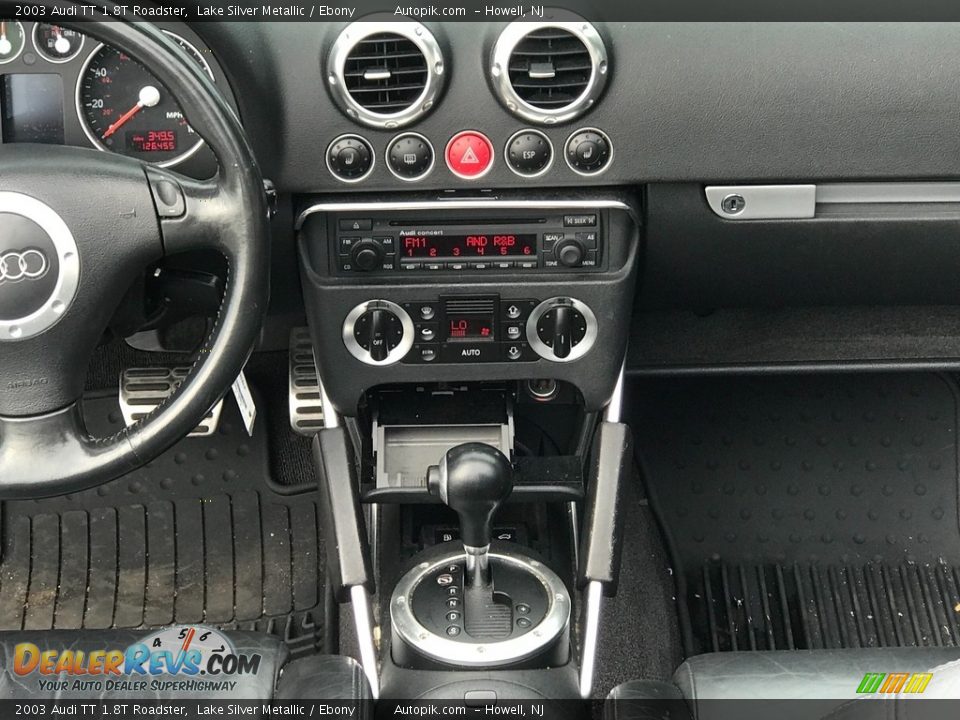2003 Audi TT 1.8T Roadster Lake Silver Metallic / Ebony Photo #14