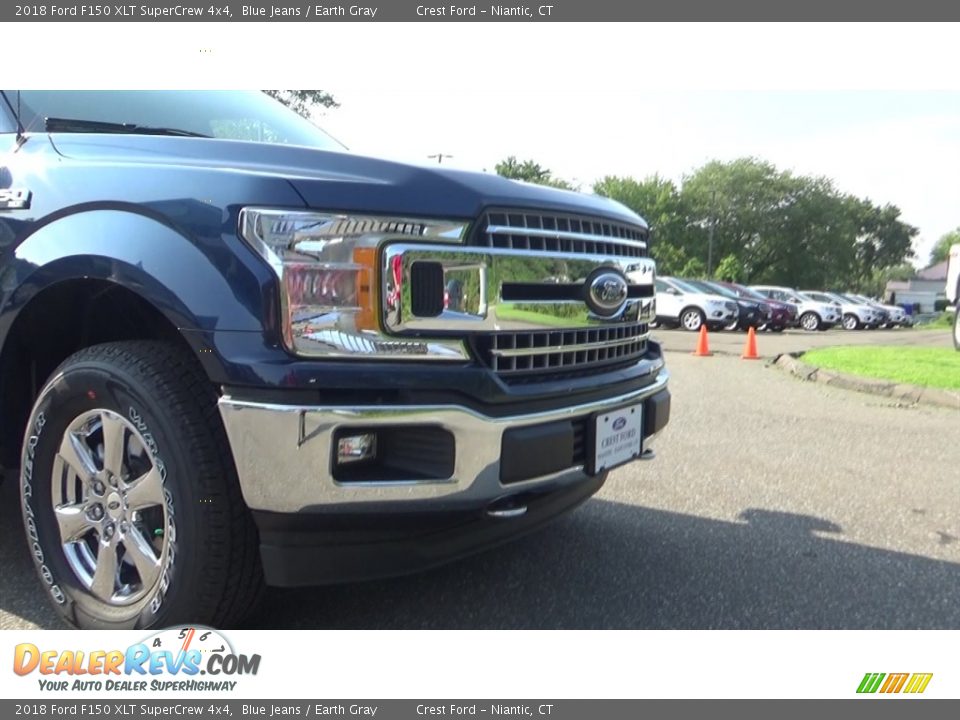 2018 Ford F150 XLT SuperCrew 4x4 Blue Jeans / Earth Gray Photo #27