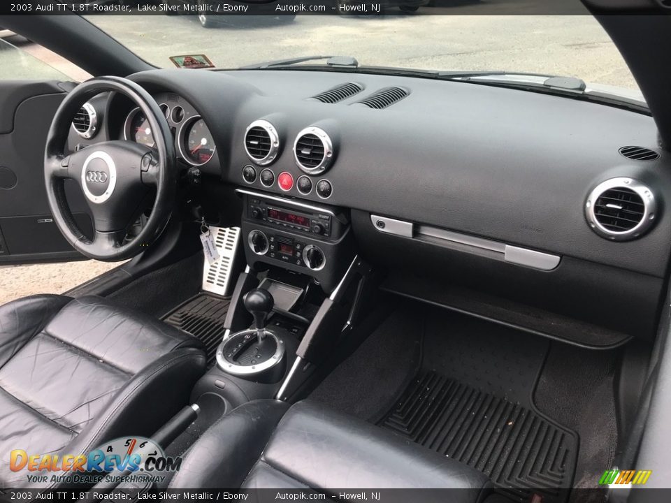 2003 Audi TT 1.8T Roadster Lake Silver Metallic / Ebony Photo #15