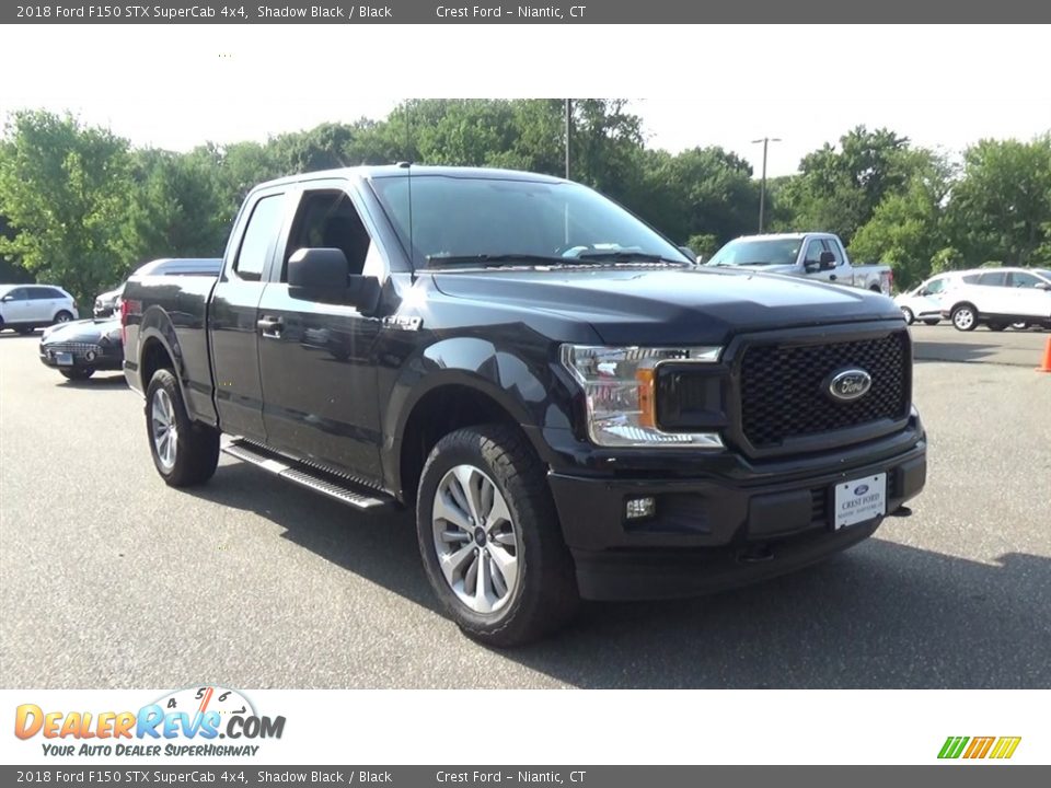 2018 Ford F150 STX SuperCab 4x4 Shadow Black / Black Photo #1