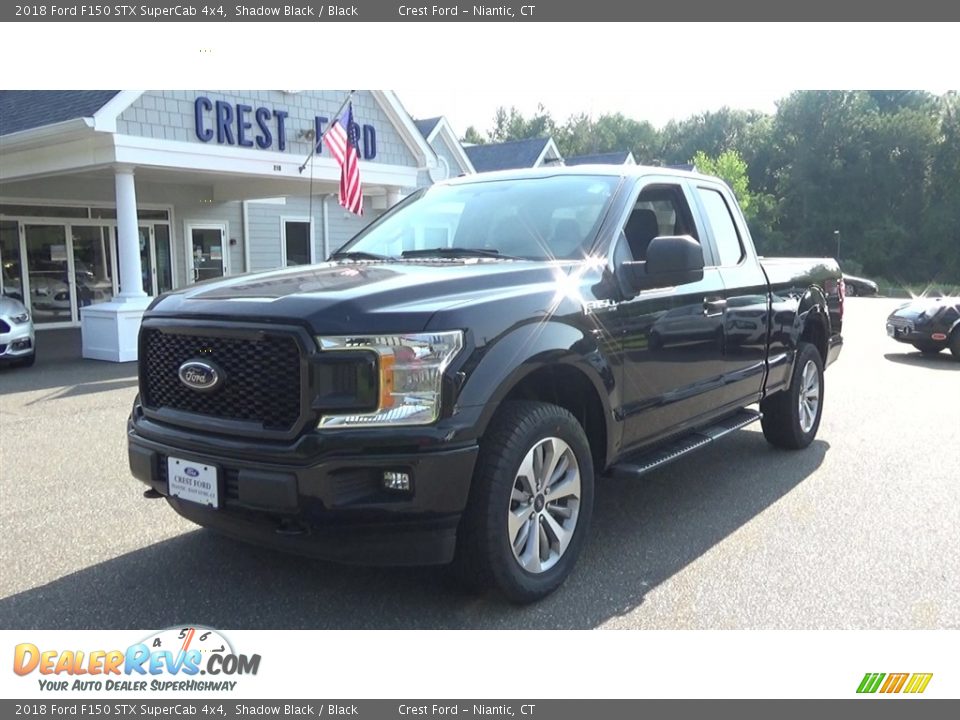 2018 Ford F150 STX SuperCab 4x4 Shadow Black / Black Photo #3