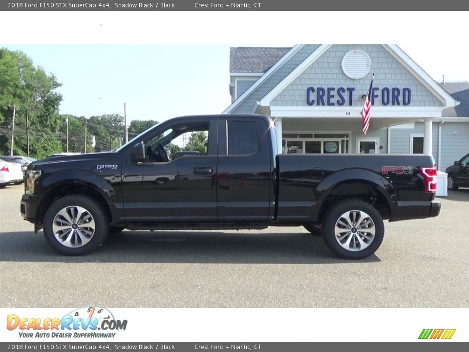 2018 Ford F150 STX SuperCab 4x4 Shadow Black / Black Photo #4