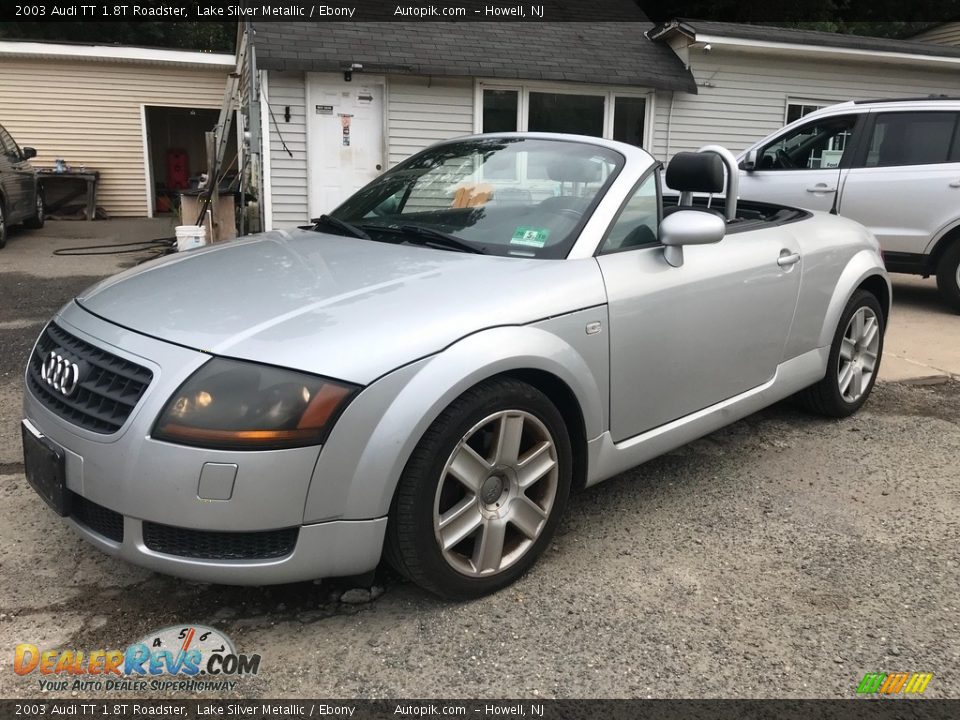 2003 Audi TT 1.8T Roadster Lake Silver Metallic / Ebony Photo #19