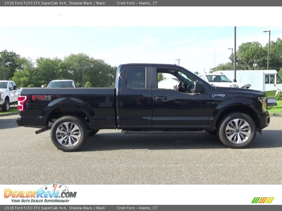 2018 Ford F150 STX SuperCab 4x4 Shadow Black / Black Photo #8