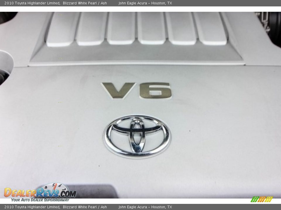 2010 Toyota Highlander Limited Blizzard White Pearl / Ash Photo #30
