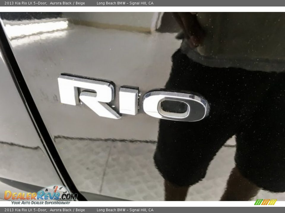2013 Kia Rio LX 5-Door Aurora Black / Beige Photo #6
