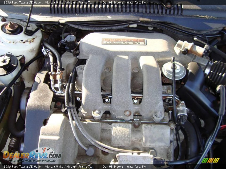 1999 Ford Taurus SE Wagon Vibrant White / Medium Prairie Tan Photo #18