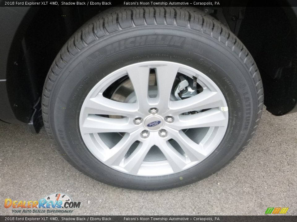 2018 Ford Explorer XLT 4WD Shadow Black / Ebony Black Photo #7