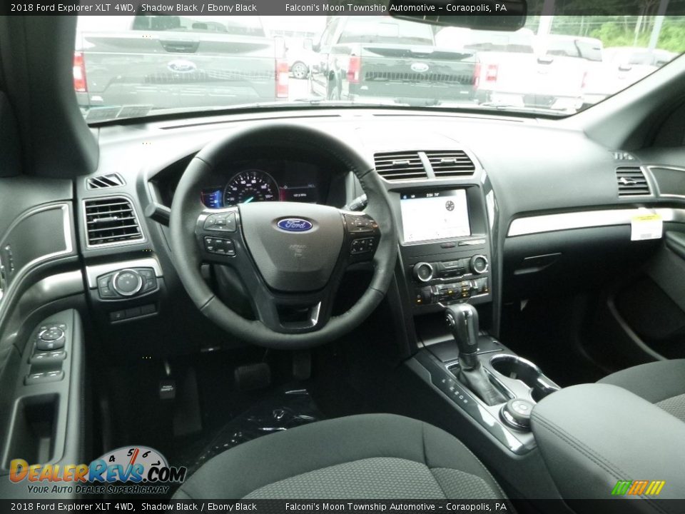 2018 Ford Explorer XLT 4WD Shadow Black / Ebony Black Photo #10