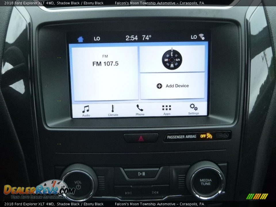 2018 Ford Explorer XLT 4WD Shadow Black / Ebony Black Photo #14