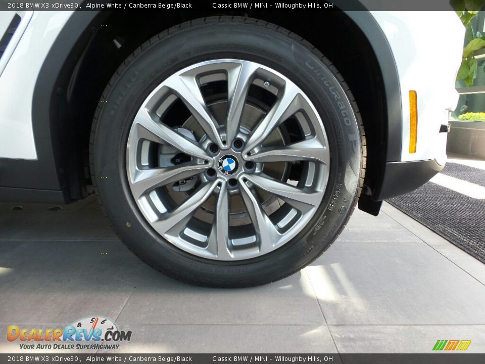 2018 BMW X3 xDrive30i Alpine White / Canberra Beige/Black Photo #6