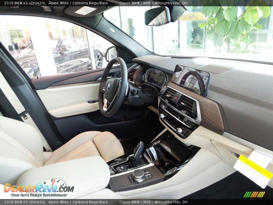 2018 BMW X3 xDrive30i Alpine White / Canberra Beige/Black Photo #7