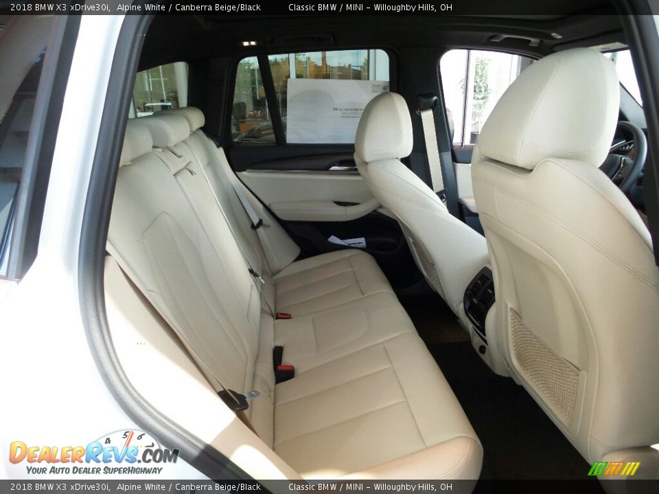 2018 BMW X3 xDrive30i Alpine White / Canberra Beige/Black Photo #8