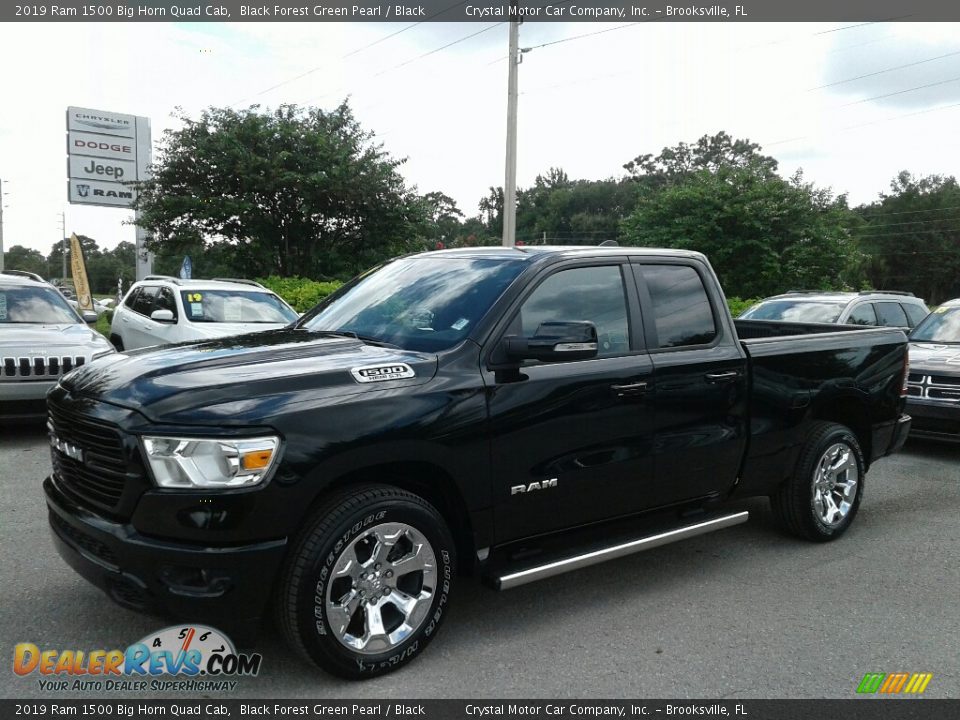 2019 Ram 1500 Big Horn Quad Cab Black Forest Green Pearl / Black Photo #1