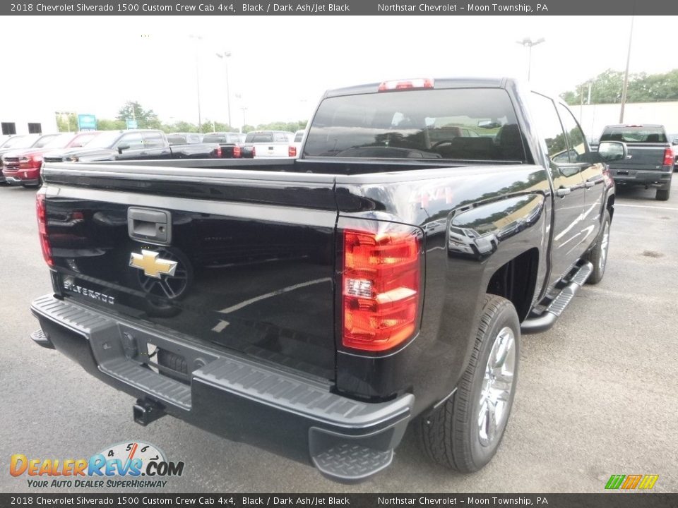 2018 Chevrolet Silverado 1500 Custom Crew Cab 4x4 Black / Dark Ash/Jet Black Photo #5