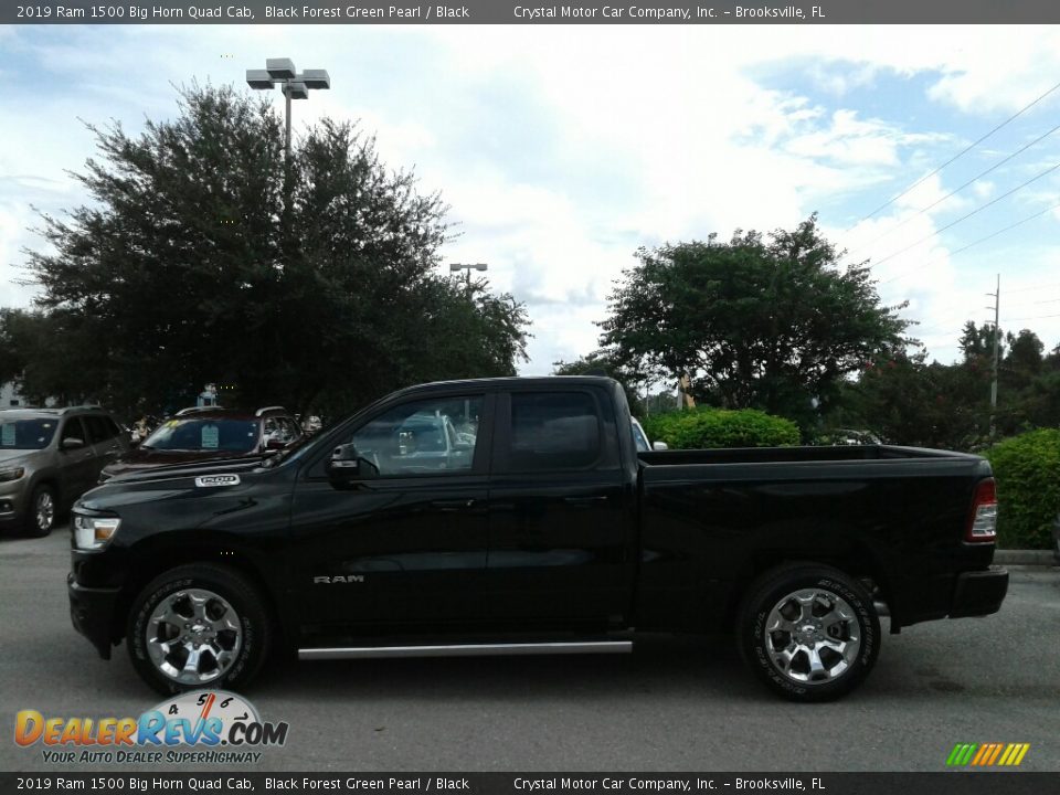 2019 Ram 1500 Big Horn Quad Cab Black Forest Green Pearl / Black Photo #2