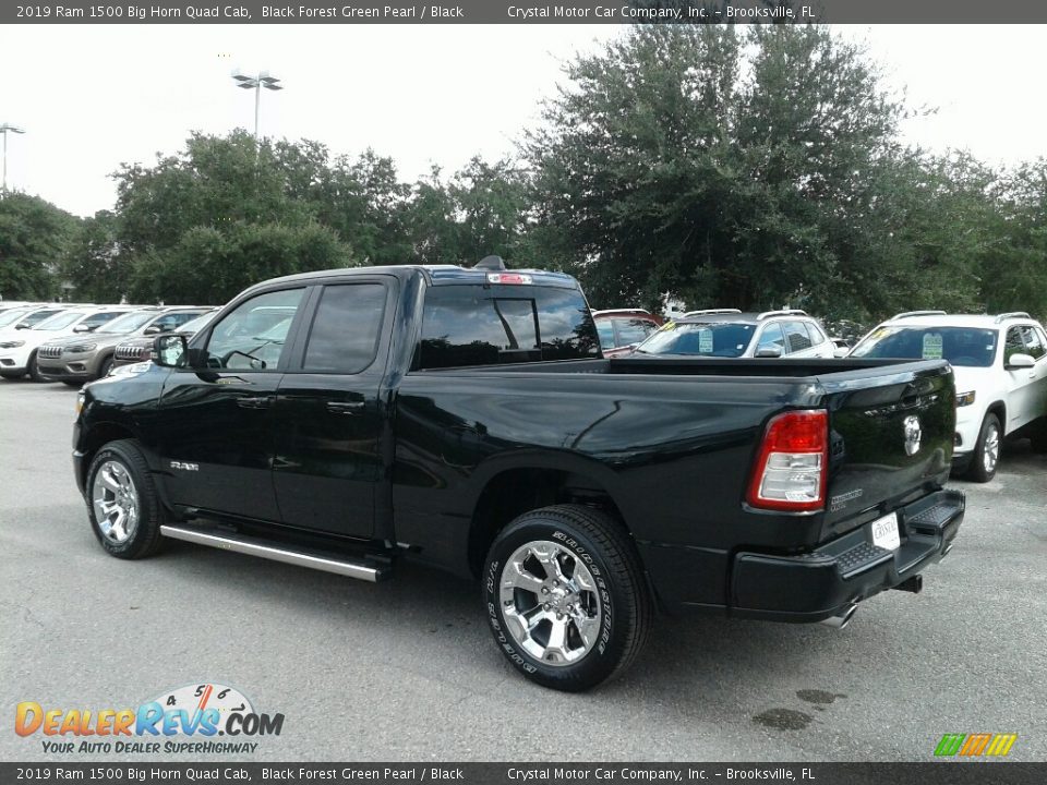 2019 Ram 1500 Big Horn Quad Cab Black Forest Green Pearl / Black Photo #3