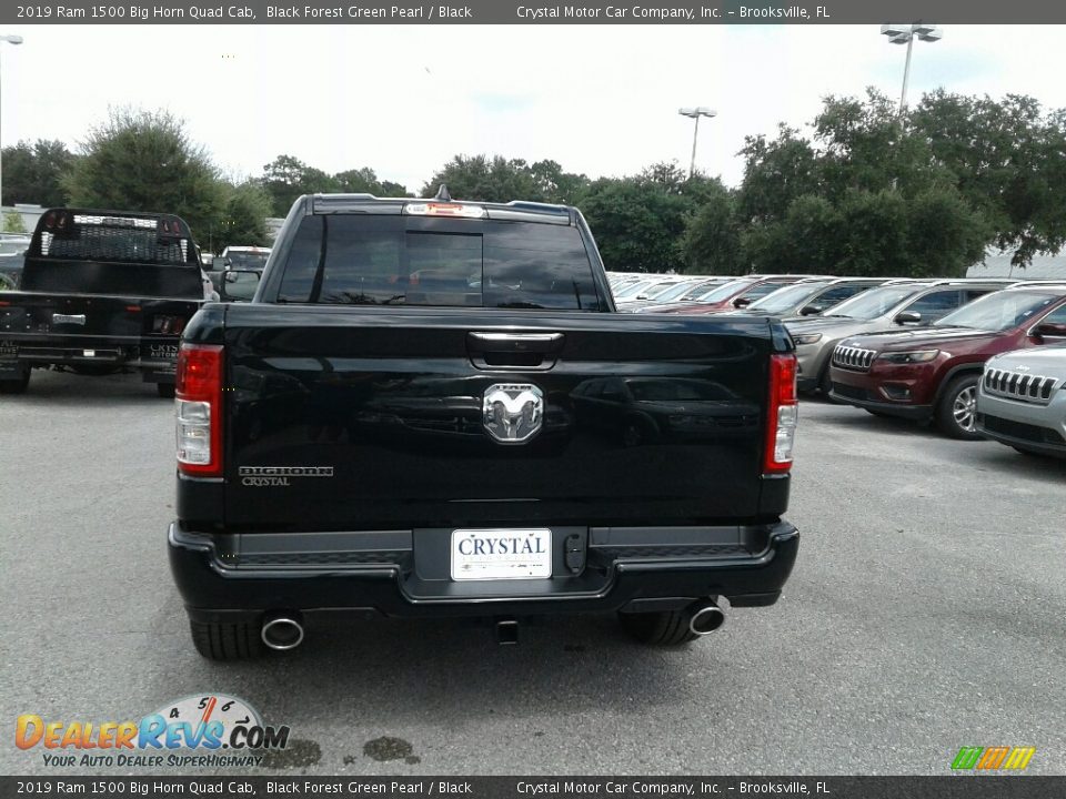 2019 Ram 1500 Big Horn Quad Cab Black Forest Green Pearl / Black Photo #4