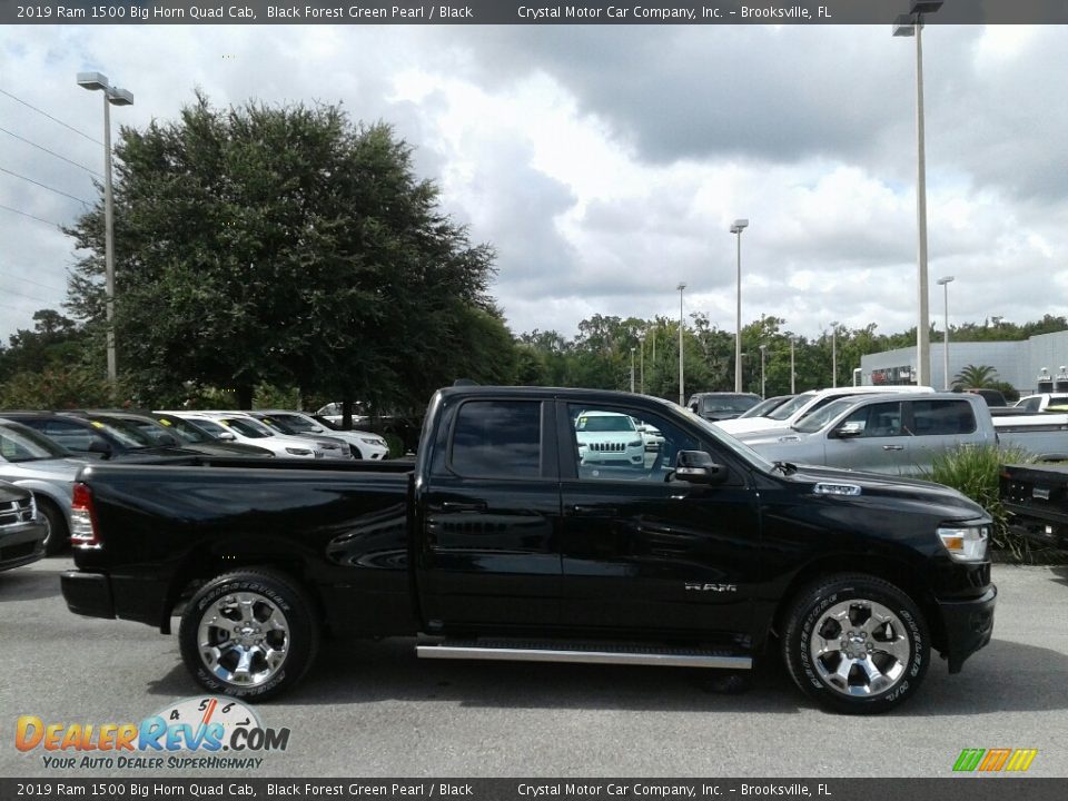 2019 Ram 1500 Big Horn Quad Cab Black Forest Green Pearl / Black Photo #6