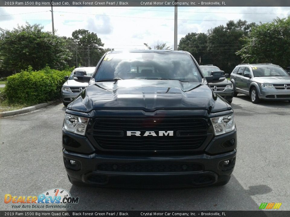 2019 Ram 1500 Big Horn Quad Cab Black Forest Green Pearl / Black Photo #8