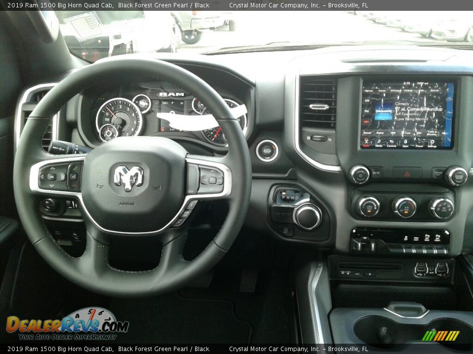 2019 Ram 1500 Big Horn Quad Cab Black Forest Green Pearl / Black Photo #13