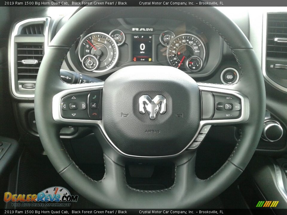 2019 Ram 1500 Big Horn Quad Cab Black Forest Green Pearl / Black Photo #14