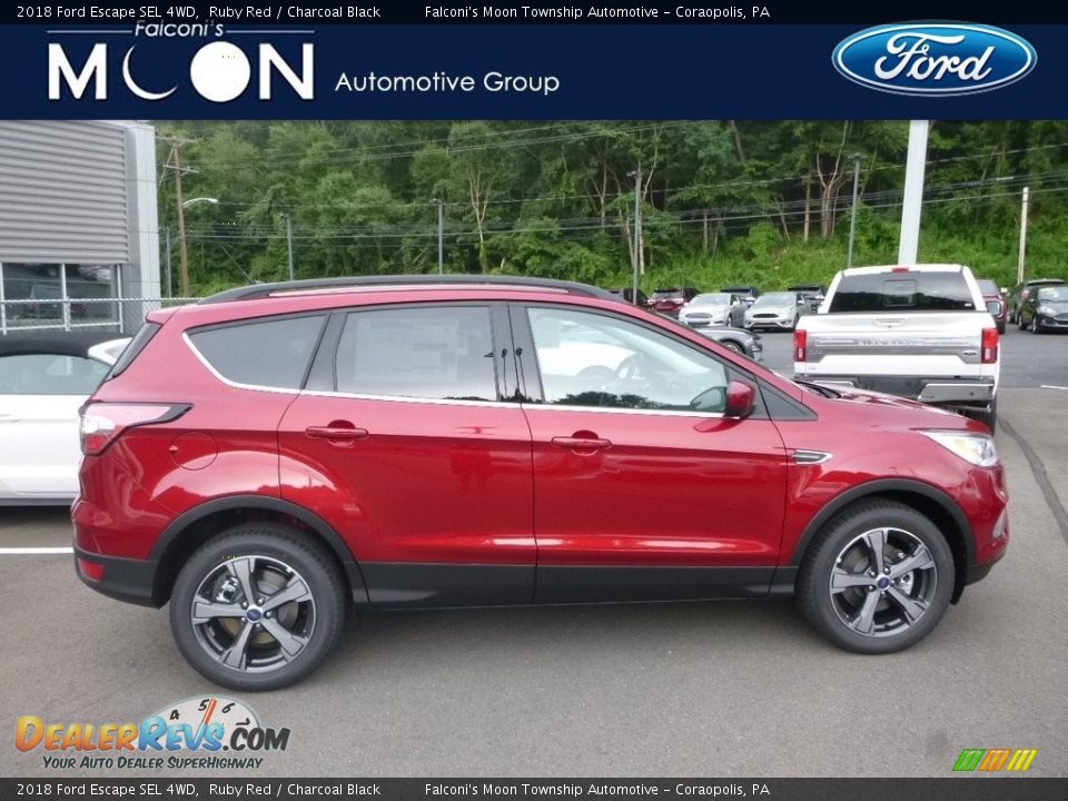 2018 Ford Escape SEL 4WD Ruby Red / Charcoal Black Photo #1