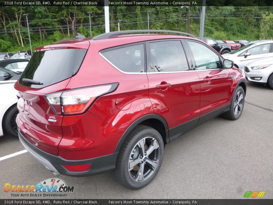 2018 Ford Escape SEL 4WD Ruby Red / Charcoal Black Photo #2