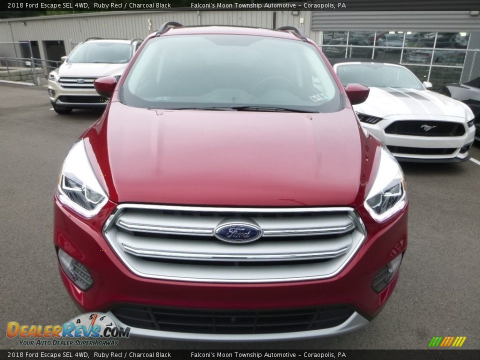 2018 Ford Escape SEL 4WD Ruby Red / Charcoal Black Photo #4