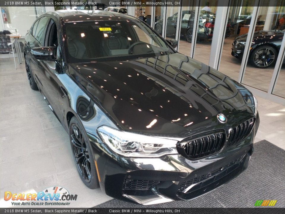 2018 BMW M5 Sedan Black Sapphire Metallic / Black Photo #1