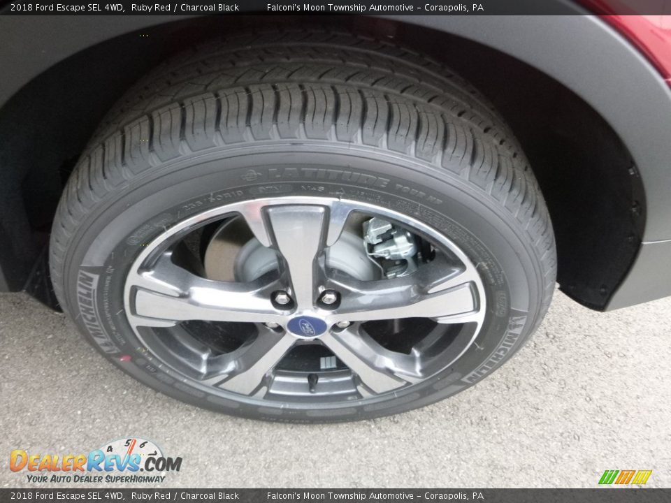 2018 Ford Escape SEL 4WD Ruby Red / Charcoal Black Photo #7