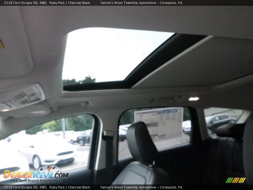 2018 Ford Escape SEL 4WD Ruby Red / Charcoal Black Photo #13