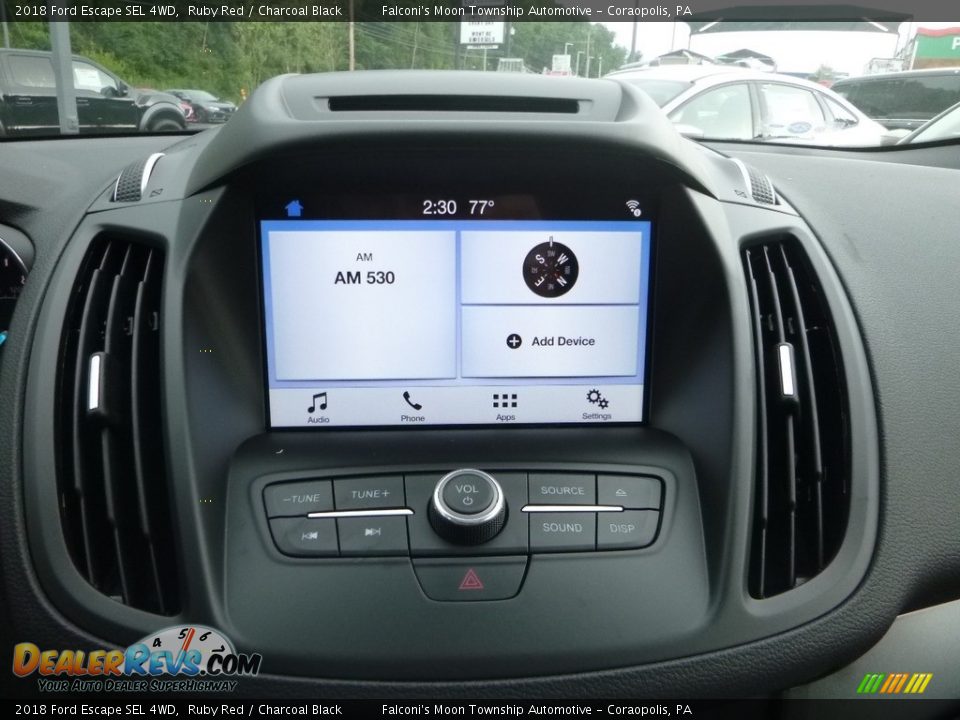 2018 Ford Escape SEL 4WD Ruby Red / Charcoal Black Photo #14