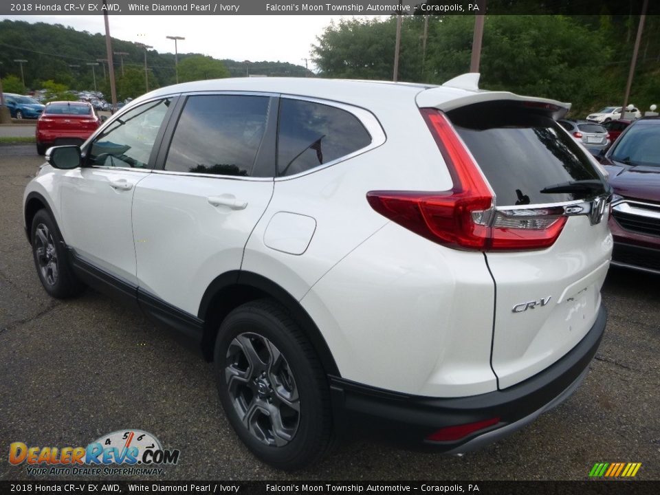 2018 Honda CR-V EX AWD White Diamond Pearl / Ivory Photo #2