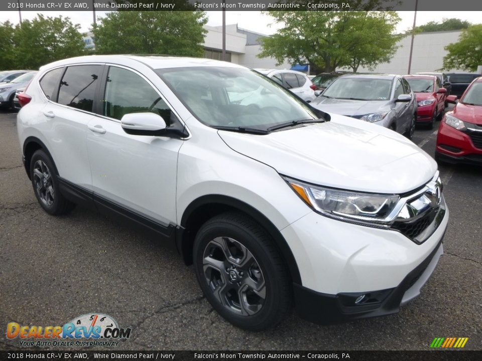 2018 Honda CR-V EX AWD White Diamond Pearl / Ivory Photo #5