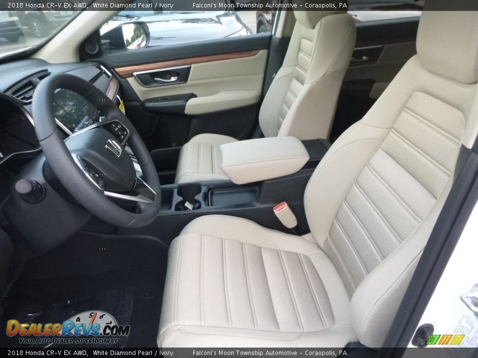 2018 Honda CR-V EX AWD White Diamond Pearl / Ivory Photo #8