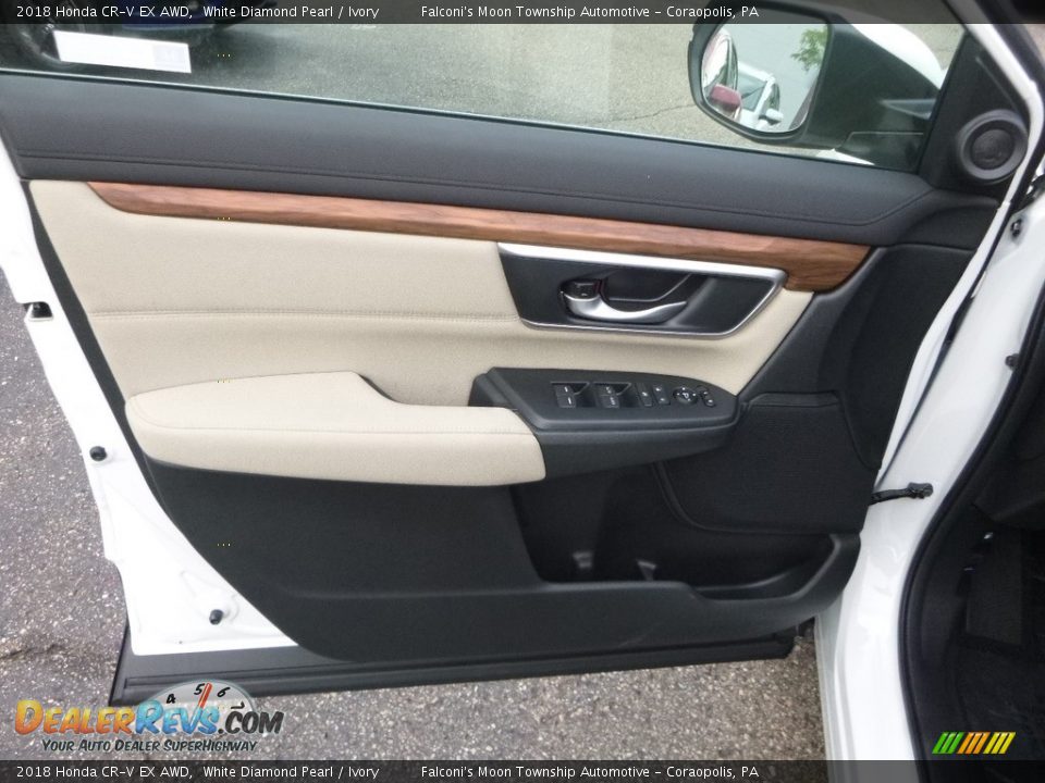 2018 Honda CR-V EX AWD White Diamond Pearl / Ivory Photo #11