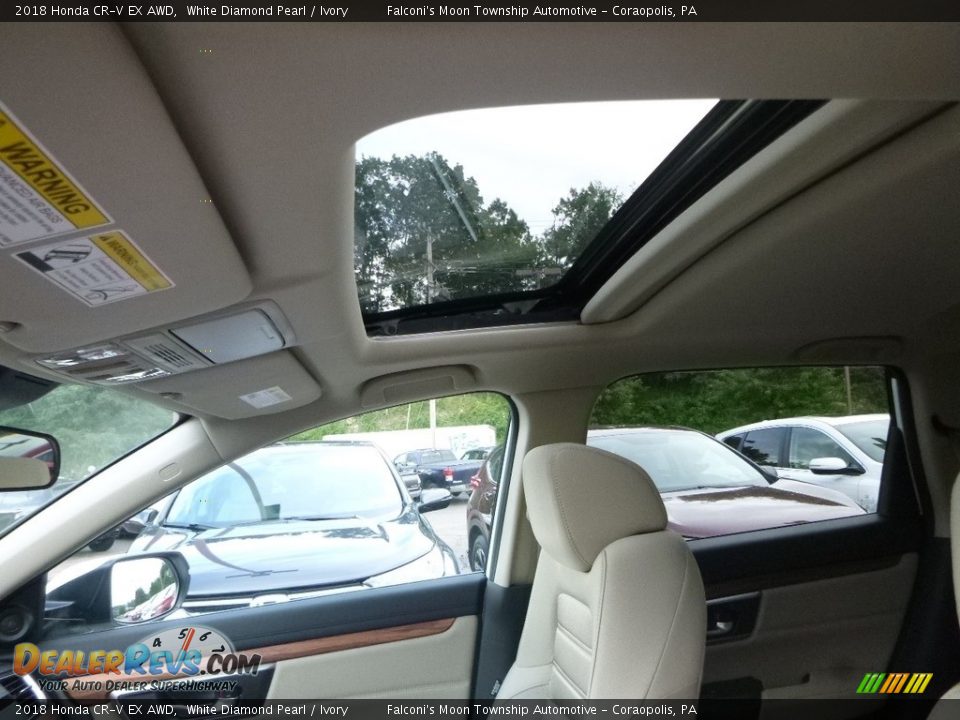 2018 Honda CR-V EX AWD White Diamond Pearl / Ivory Photo #13