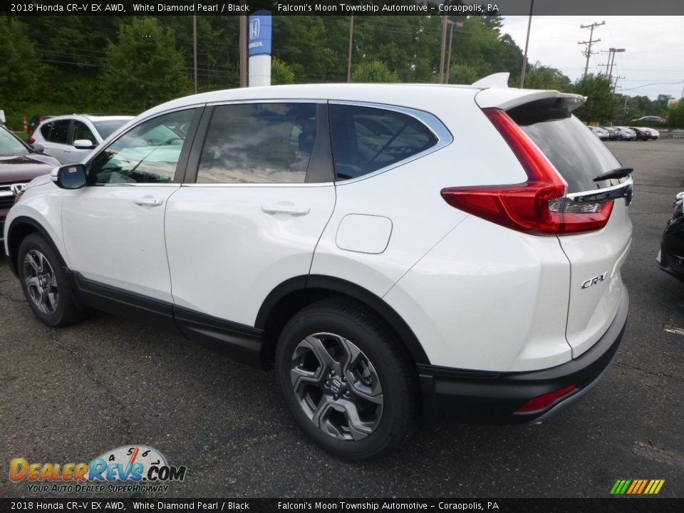 2018 Honda CR-V EX AWD White Diamond Pearl / Black Photo #2