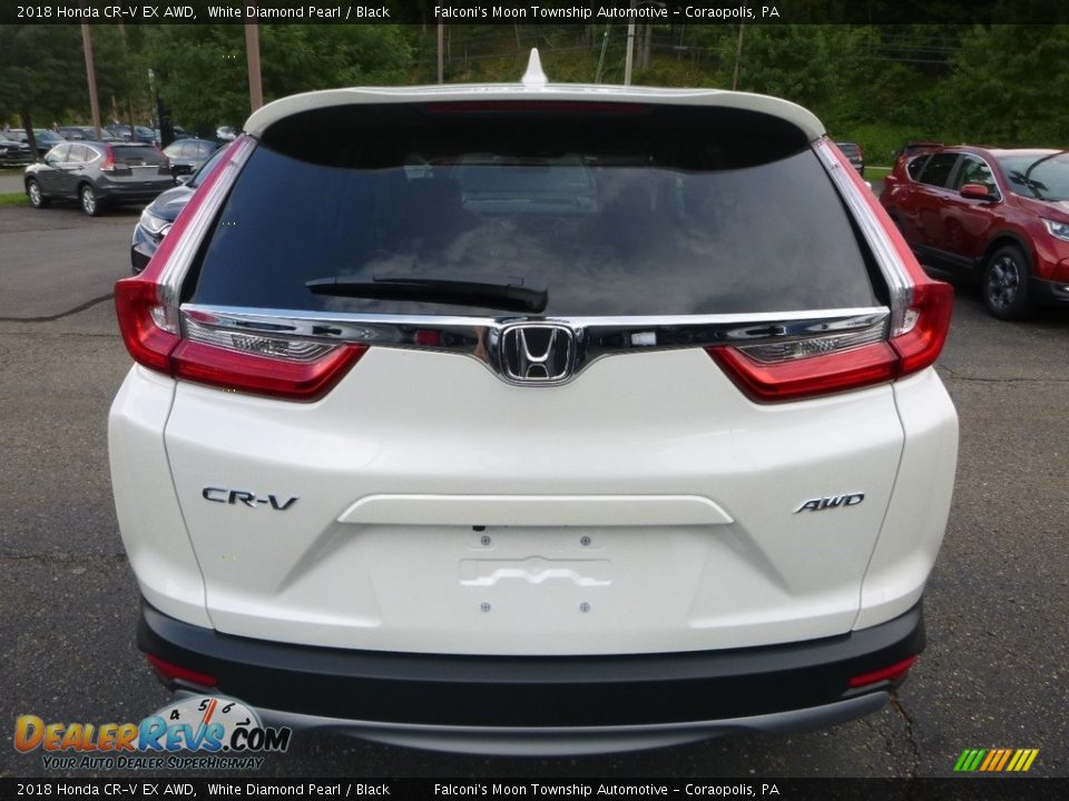 2018 Honda CR-V EX AWD White Diamond Pearl / Black Photo #3