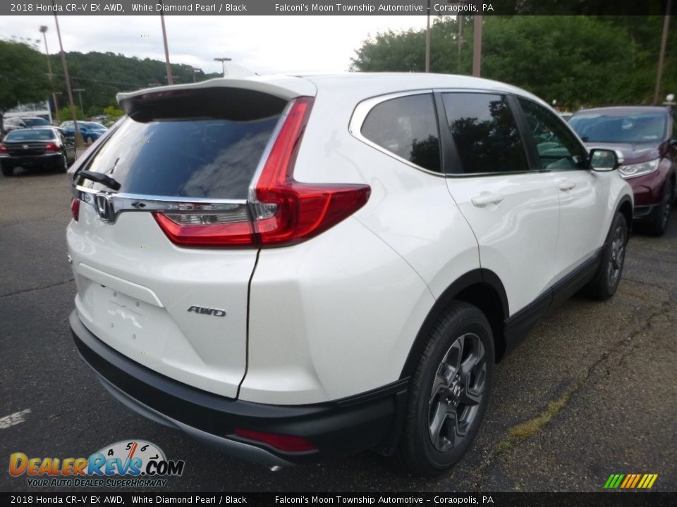 2018 Honda CR-V EX AWD White Diamond Pearl / Black Photo #4