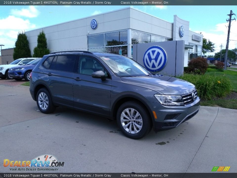 2018 Volkswagen Tiguan S 4MOTION Platinum Gray Metallic / Storm Gray Photo #2