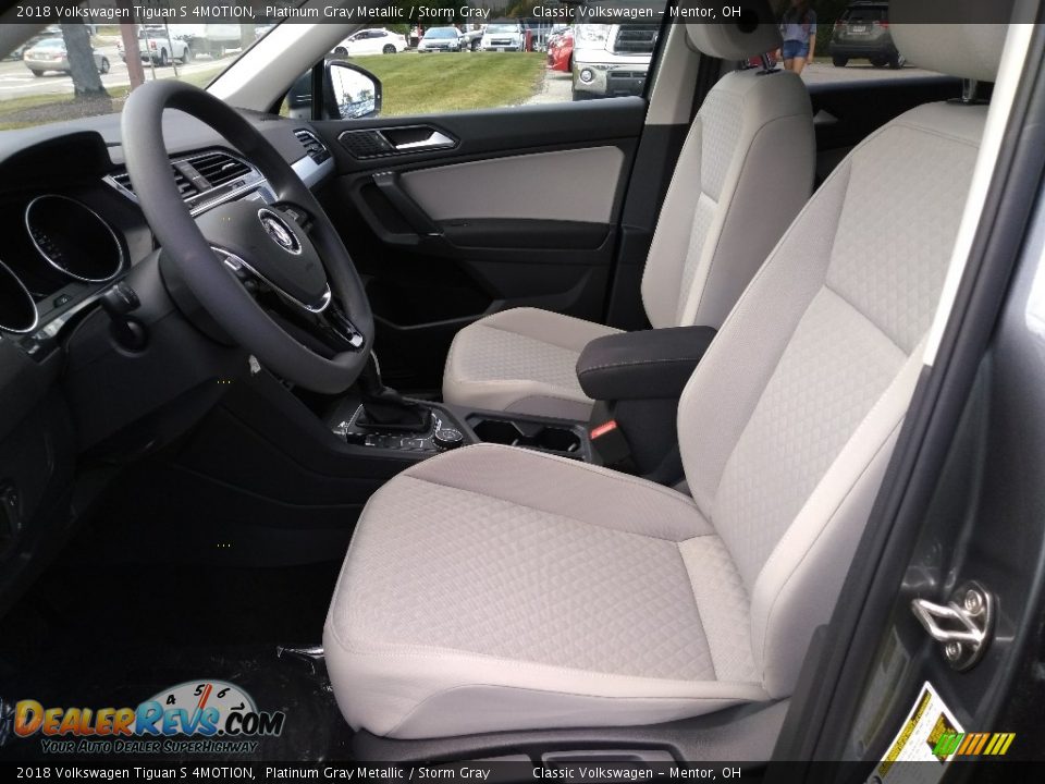 2018 Volkswagen Tiguan S 4MOTION Platinum Gray Metallic / Storm Gray Photo #3