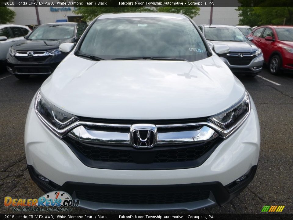 2018 Honda CR-V EX AWD White Diamond Pearl / Black Photo #6