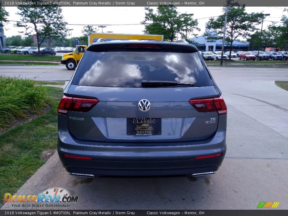 2018 Volkswagen Tiguan S 4MOTION Platinum Gray Metallic / Storm Gray Photo #5