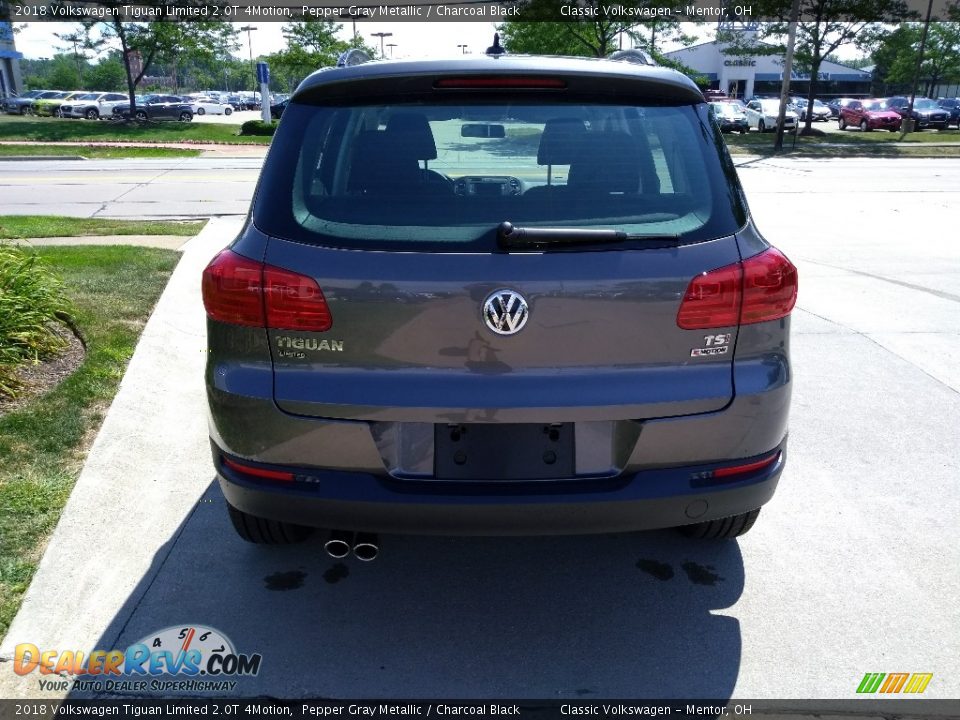 2018 Volkswagen Tiguan Limited 2.0T 4Motion Pepper Gray Metallic / Charcoal Black Photo #5